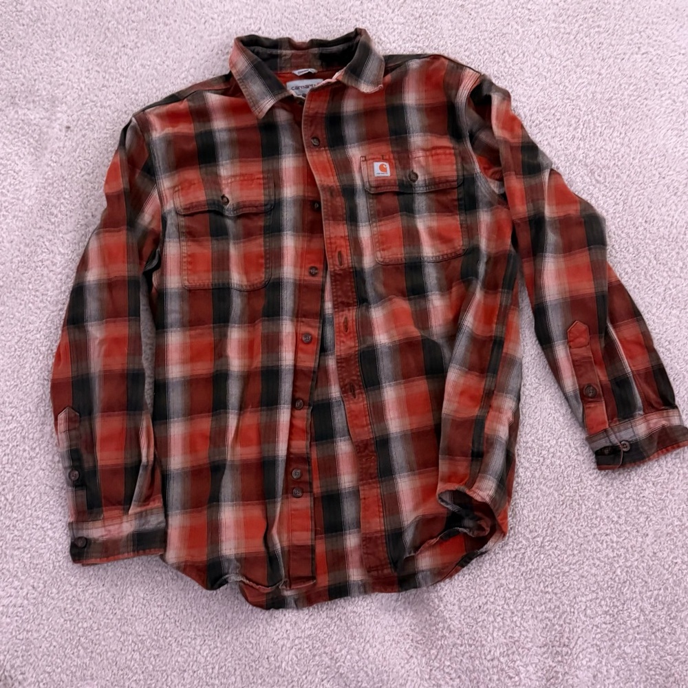 Carhartt Men's Red Plaid Shirt